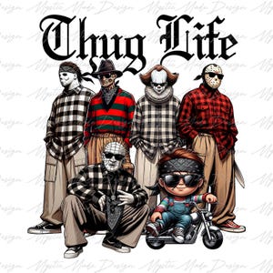 Personaje de Halloween de Chicano Thug Life Png, Película de terror Png, Asesinos de películas Png, Asesino de series de Halloween Png, Película de Halloween de la vieja escuela Png