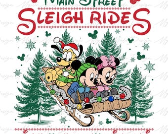 Christmas Cartoon Png, Merry Christmas Png, Christmas Mouse and Friends Png, Christmas Mouse Png, Retro Christmas Png, Trendy Christmas Png