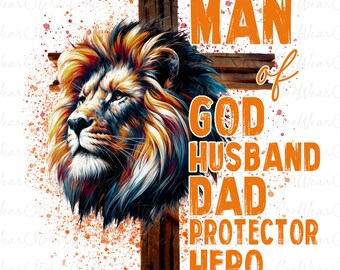 Mann Gottes Png, Ehemann Papa Held Png, christlicher Papa Png, Vatertag Png, Papa Gott Png, Papa Png, Geschenk für Papa, Jesus Papa Png, Bibelvers