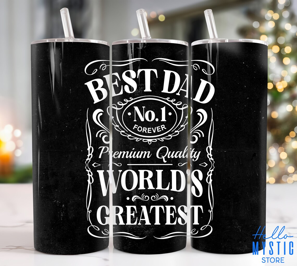 Best Dad 20oz Tumbler Png, Father Tumbler 20oz Png, Fathers Day 20 Oz ...