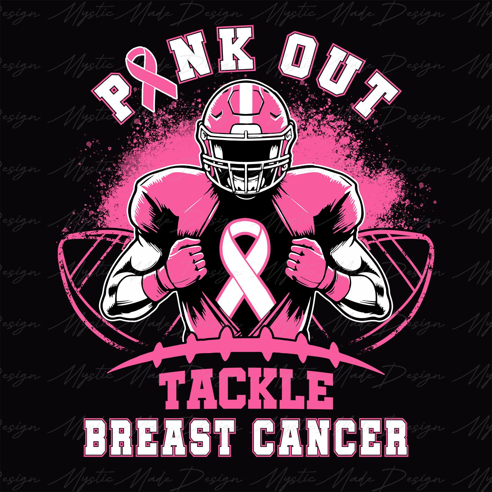 Football Pink Out Png, Breast Cancer Football Png, Breast Cancer ...