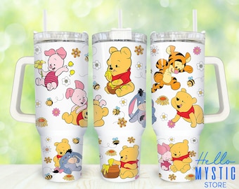 Cartoon Characters 40oz Tumbler Png, Movies Characters Tumbler 40oz Png, Cartoon 40 oz Tumbler Wrap, Bear 40 oz Tumbler Png Sublimation