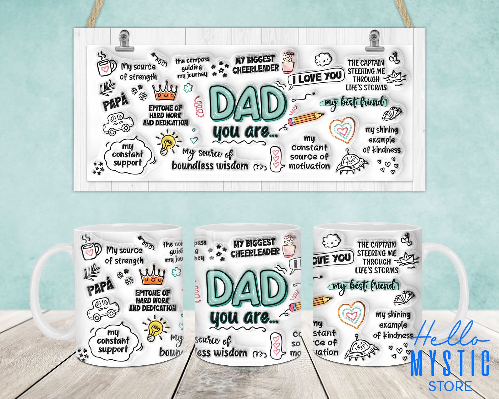 ハズビンホテルトレカ DAD MUGS Hazbin Hotel Season 2 Dad Mugs Rare