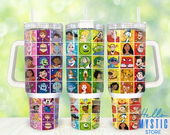 Cartoon Characters 40oz Tumbler Png, Cartoon Tumbler 40oz Png, Movies Characters 40 oz Tumbler Wrap, Mouse 40 oz Tumbler Png