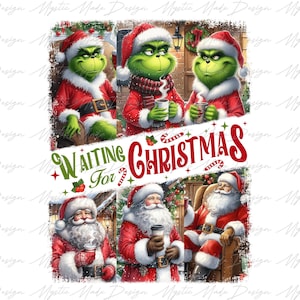 Ich warte nur auf Weihnachten Png, Weihnachtsfiguren Png, Frohe Weihnachten Png, Weihnachten Png, Lustige Weihnachten Png, Retro Weihnachten Png