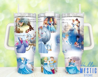 Cartoon Characters 40oz Tumbler Png, Princess and Prince Tumbler 40oz Png, Cartoon 40 oz Tumbler Wrap, Princess 40 oz Tumbler Png