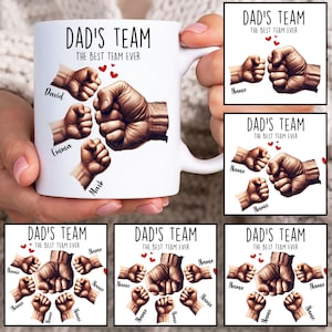 Envoltura de taza personalizada para papá, Plantilla de taza de 11 oz del equipo de papá, Taza del Día del Padre de 11 oz Png, Tazas de café de padre Png, Taza de papá personalizada Png