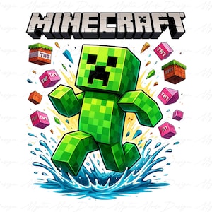 Game Movie Png, Game Character Png, Gaming Design Png, Block Character Png, Gaming Shirt for Boy Png, Funny Gamer Png, Video Game Png