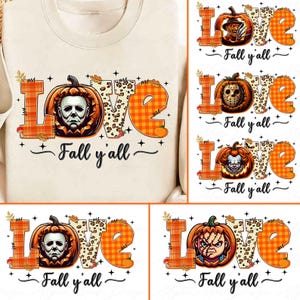 Paquete &quot;Love Fall Y&#39;all&quot; (PNG), Personaje de Halloween (PNG), Película de terror (PNG), Asesinos de películas (PNG), Asesino de series de Halloween (PNG), Película de Halloween (PNG)