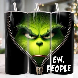 Ew People Weihnachtscharaktere 20 Unzen Tumbler Png, Weihnachtsbecher 20 Unzen Png, frohe Weihnachten 20 Unzen Tumbler Wrap, Weihnachten 20 Unzen Skinny Tumbler