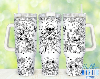 Cartoon Characters 40oz Tumbler Png, Black White Cartoon Tumbler 40oz Png, Cartoon 40 oz Tumbler Wrap, Cartoon 40 oz Tumbler Png Sublimation