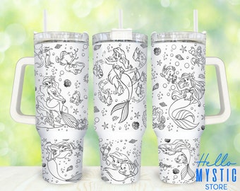 Cartoon Characters 40oz Tumbler Png, Princess Tumbler 40oz Png, Cartoon 40 oz Tumbler Wrap, Princess 40 oz Tumbler Png