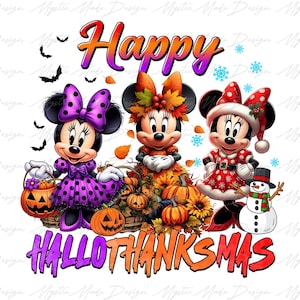 Happy Hallothanksmas Png, Halloween Png, Thanksgiving Png, Christmas Png, Hallothanksmas Png, Christmas Characters Png, Trendy Christmas Png