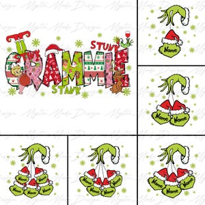 Benutzerdefinierte Weihnachtsgrammie Bis zu 8 Kindernamen Png, Weihnachten Mama Png, Frohe Weihnachten Png, Weihnachtscharakter Png, Retro Weihnachten Png