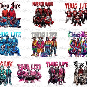 Paquete de películas de terror Thug Life (en formato PNG), Halloween aterrador (en formato PNG), Amigo del terror (en formato PNG), Camiseta de Halloween (en formato PNG), Personajes de Halloween, Halloween moderno (en formato PNG)