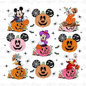 Pumpkin Mouse Png, Retro Halloween Png, Halloween Pumpkin Png, Halloween Mouse Png, Fall Png, Trick or Treat Png, Sublimation Design