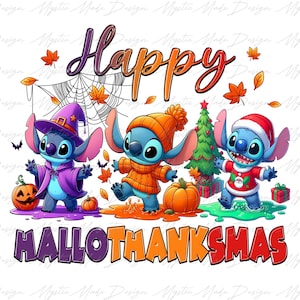 Happy Hallothanksmas Png, Halloween Png, Thanksgiving Png, Christmas Png, Hallothanksmas Png, Christmas Characters Png, Halloween Nightmare