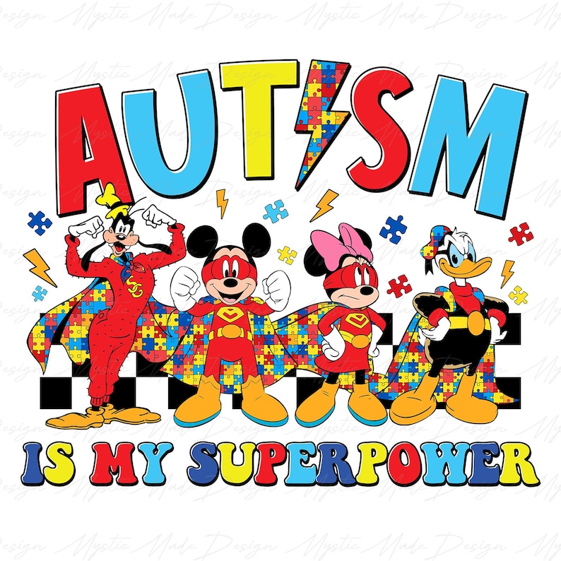 Autism Mouse Png, Autism Cartoon Png, Autism Awareness Png, Autism Be ...