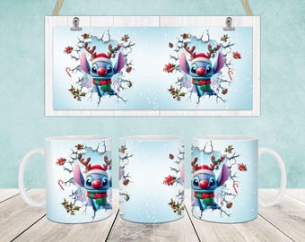 Cartoon Weihnachtsbecher Wrap, Weihnachten 11 Unzen und 15 Unzen Becher Vorlage, Weihnachten 11 Unzen Becher Png, 15 Unzen Becher Png, Kaffeetassen Png, Mug Press Designs Wrap