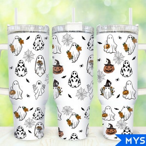 Horror Halloween 40 Unzen Becher Png, Spooky Season Becher 40 Unzen Png, Halloween Geist 40 Unzen Becher Wrap, 40 Unzen Becher Png Sublimation
