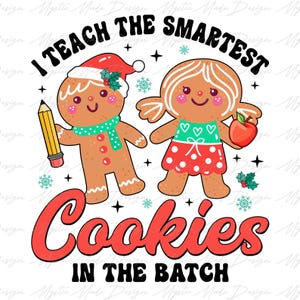 Merry Teacher Png, Christmas Teacher Png, Merry Christmas Png, Gingerbread Teacher Png, Insegnante Di Natale Png, Scuola Di Natale Png