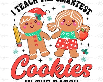 Merry Teacher Png, Christmas Teacher Png, Merry Christmas Png, Gingerbread Teacher Png, Teacher Christmas Png, School Christmas Png