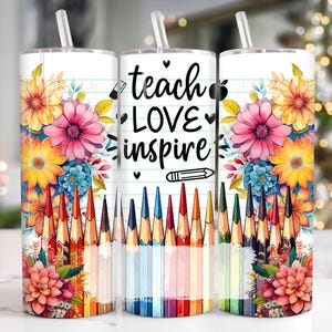 Custom Name Teacher 20oz Tumbler Png, Teacher Life Tumbler 20oz Png, Teacher 20 oz Tumbler Wrap, Back to School 20 oz Skinny Tumbler Png