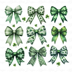 Saint Patrick’s Day Coquette Bow Png, St Patricks Day png, Lucky Shamrock png, St. Patrick&#39;s Day Png, Saint Patricks Day Png, Irish Day Png