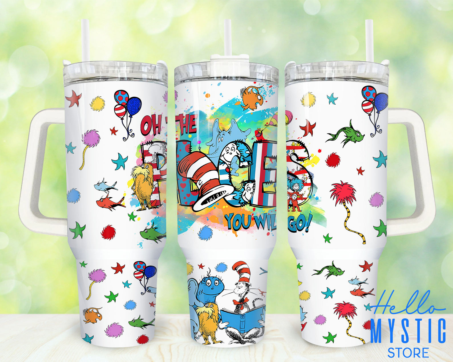 Discover Dr Seuss Cartoon Characters 40oz Tumbler