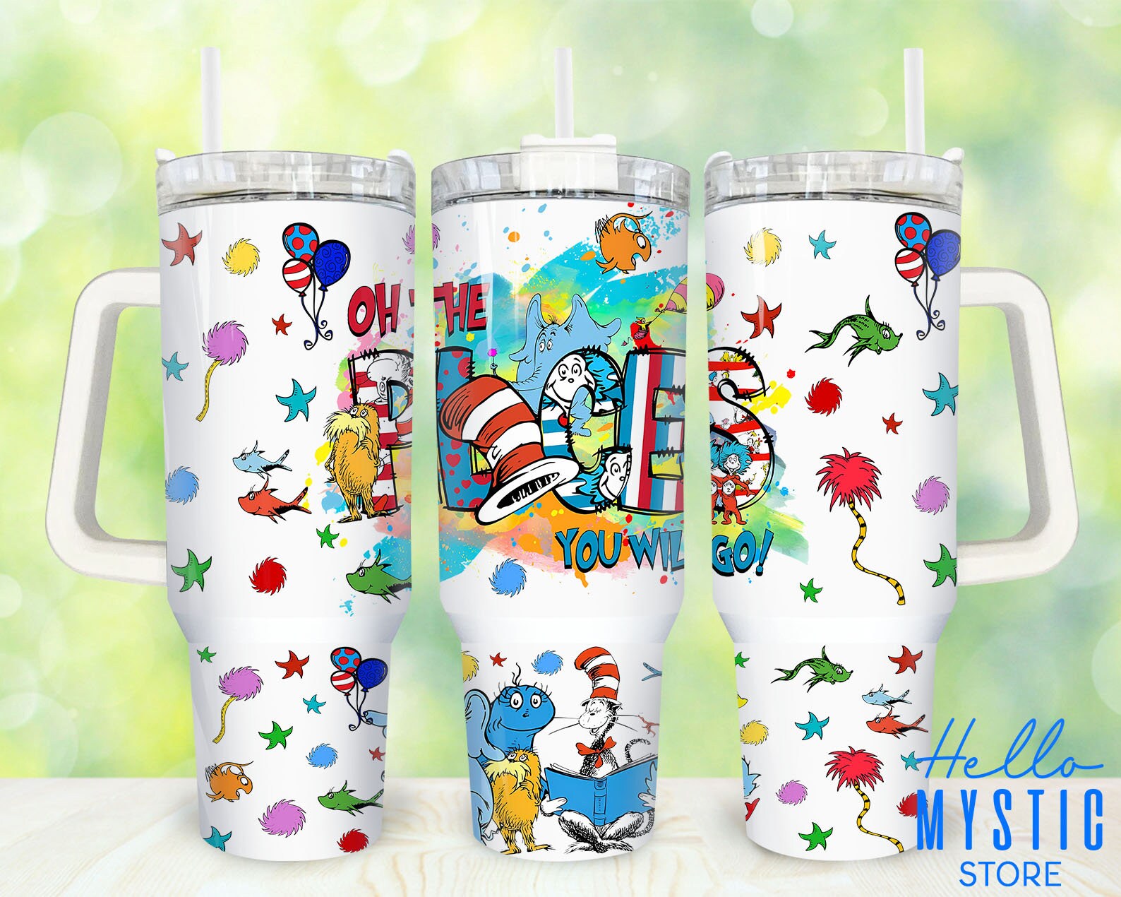 Discover Dr Seuss Cartoon Characters 40oz Tumbler