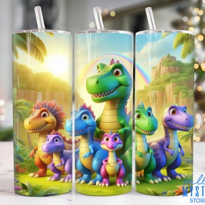 Dinosaurs 20oz Tumbler Png, Mom and Kids Dinosaurs Tumbler 20oz Png, Dinosaur 20 oz Tumbler Wrap, Dinosaur 20 oz Skinny Tumbler Png