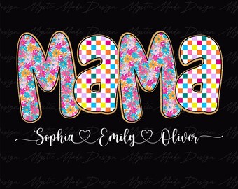 Preppy Mama Floral Glitter Png, Custom Floral Mama Png, Floral Mama png, Mama Floral png, Floral Mom Png, Mothers Day Png, Mothers Day Gift