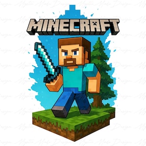 Game Movie Png, Game Character Png, Gaming Design Png, Block Character Png, Gaming Shirt for Boy Png, Funny Gamer Png, Video Game Png