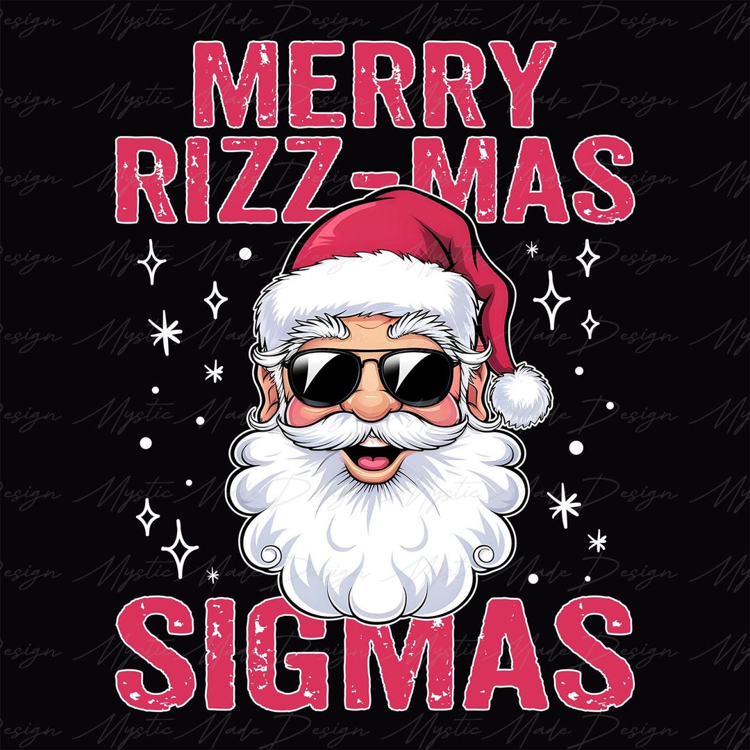 Skibidi Rizzmas Christmas Png, Funny Santa Christmas Design, Santa Bruh ...