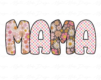 Floral Mama Png, Mama Coquette Bow png, Retro Mama png, Mama shirt png, Coquette mama, Mama Bow png, Mothers Day Png, Mom Life Png
