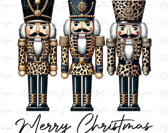 Leopard Nutcracker Png, Leopard Christmas Png, Nutcracker Christmas Png, Merry Christmas Png, Nutcracker Png, Retro Christmas Png