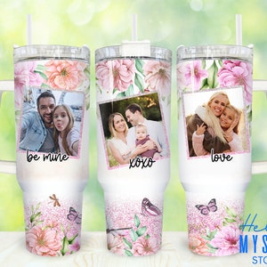 Custom Family Photo 40oz Tumbler Png, Picture Family Frame Tumbler 40oz Png, Family 40 oz Tumbler Wrap, Custom Photo 40 oz Tumbler Png