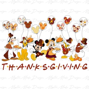 Thanksgiving 2023 Png, Halloween Mouse And Friends Png, Thanksgiving Png, Halloween Png, Pumpkin Png, Fall png, Thankful Png Sublimate