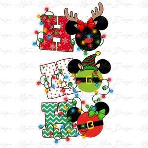 Christmas Cartoon Png, Merry Christmas Png, Christmas Mouse and Friends Png, Christmas Mouse Png, Ho ho ho Christmas Png, Christmas Png