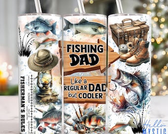 Best Dad 20oz Tumbler Png, Father Tumbler 20oz Png, Fathers Day 20 oz Tumbler Wrap, Fishing Dad 20 oz Skinny Tumbler Png, Dad Tumbler