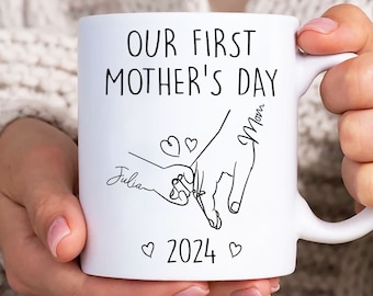 Our First Mothers Day Mug Wrap, Mama 11oz & 15oz Mug Template, Mom 11oz Mug Png, 15oz Mug Png, Mothers Day Coffee Mugs Png, Mug Designs Wrap