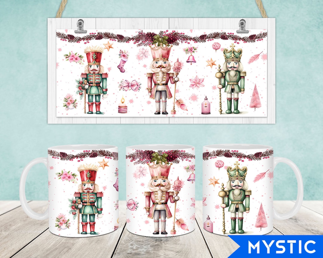 Christmas Nutcracker Mug Wrap,christmas 11oz & 15oz Mug Template