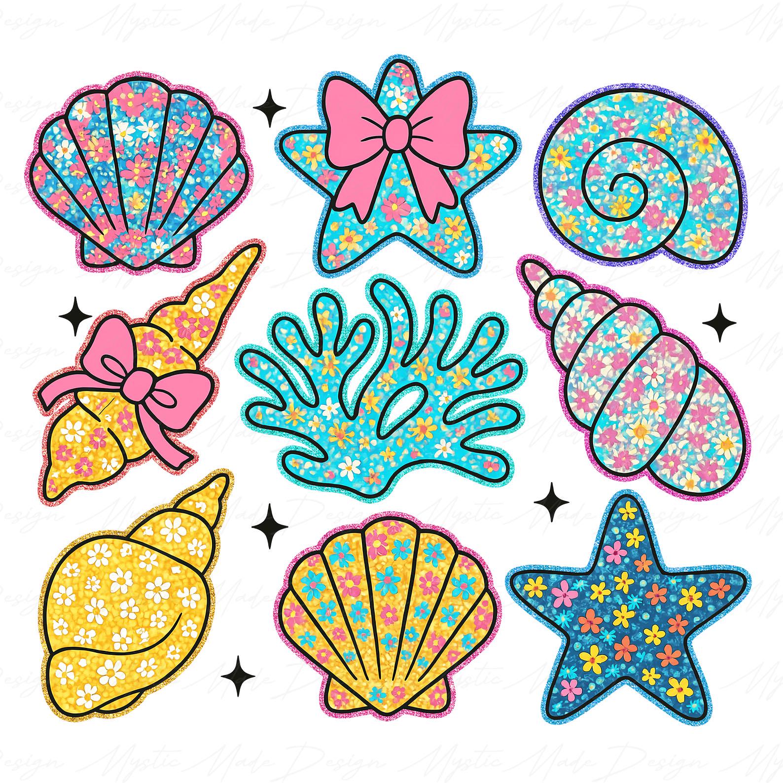 Summer Vibes Png, Noeud de coquette de palourdes d'été floral, Coquette d'été Png, Summer Vibes Png, Chemise d'été tendance Png, Noeud de coquette de palourdes d'été Png