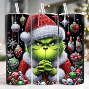 Glitzernde Weihnachtsfiguren 20 Unzen Tumbler Png, Weihnachtsbecher 20 Unzen Png, Frohe Weihnachten 20 Unzen Tumbler Wrap, Weihnachten 20 Unzen Skinny Tumbler