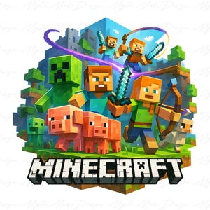 Game Movie Png, Game Character Png, Gaming Design Png, Block Character Png, Gaming Shirt for Boy Png, Funny Gamer Png, Video Game Png