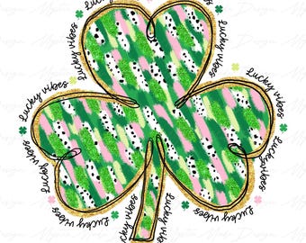 Saint Patrick’s Day Coquette Bow Png, St Patricks Day png, Brushstroke Lucky Shamrock png, Saint Patricks Day Png, Irish Day Png