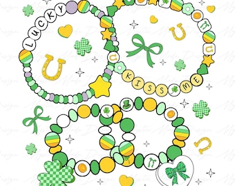 St Patrick’s Day Friendship Bracelet Png, St Patricks Day png, Lucky Shamrock png, St. Patrick's Day Png, Saint Patricks Day Png, Irish Day