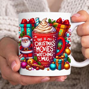 Weihnachtsbecher wickeln, frohe Weihnachten 11 Unzen und 15 Unzen Becher Vorlage, Weihnachten 11 Unzen Becher Png, 15 Unzen Becher Png, Kaffeetassen Png, Becher-Presse-Designs wickeln
