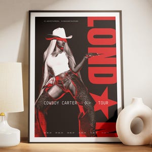 LONDRES | Pôster inspirado em Beyoncé Cowboy Carter