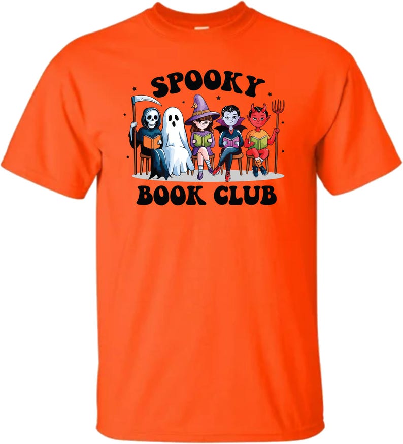 Halloween Tshirt, Spooky Book Club Tee, Halloween Party Shirt, Spooky